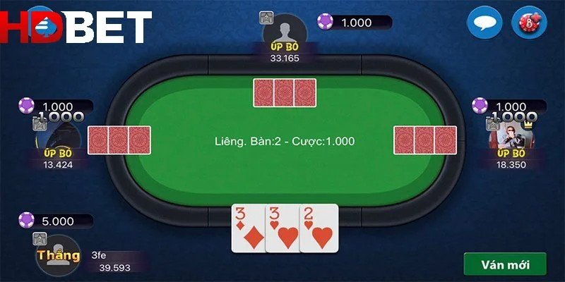 Luật đánh bài Liêng HDBET rất độc đáo