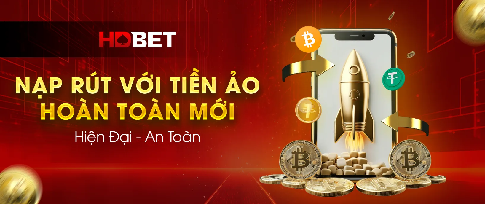 Nạp rút với tiền ảo hoàn toàn mới tại HDBET. Hiện đại và an toàn.