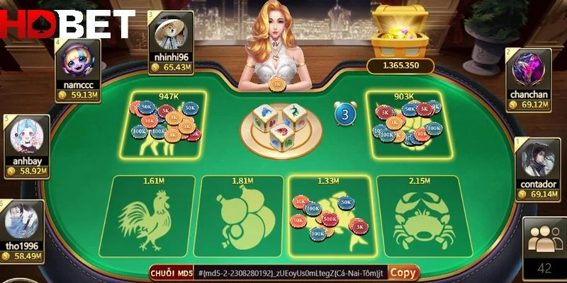 Bầu cua là trò chơi thú vị của nhà cái HDBET